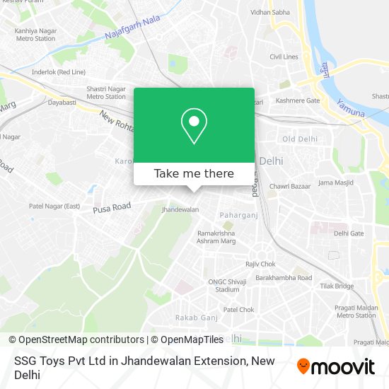 SSG Toys Pvt Ltd in Jhandewalan Extension map