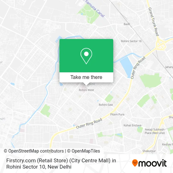 Firstcry.com (Retail Store) (City Centre Mall) in Rohini Sector 10 map