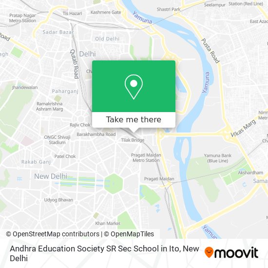 Andhra Education Society SR Sec School in Ito map