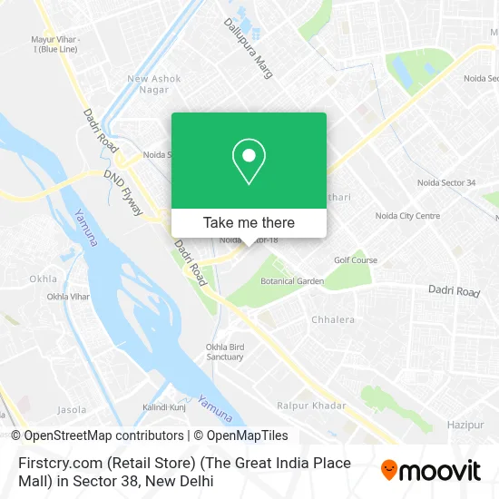 Firstcry.com (Retail Store) (The Great India Place Mall) in Sector 38 map