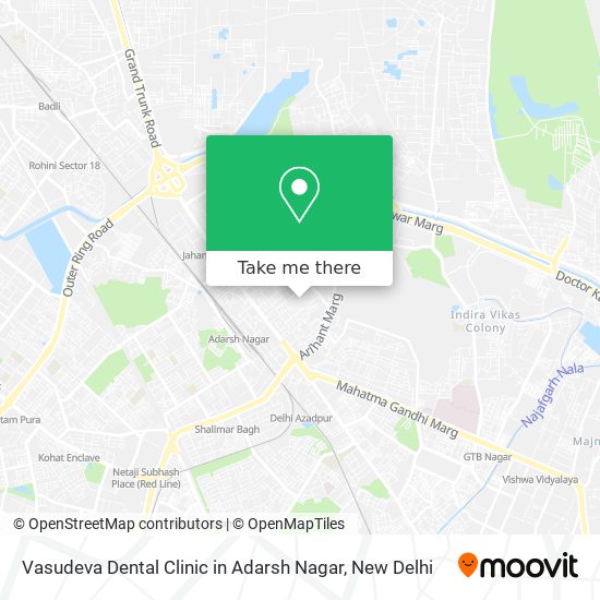 Vasudeva Dental Clinic in Adarsh Nagar map