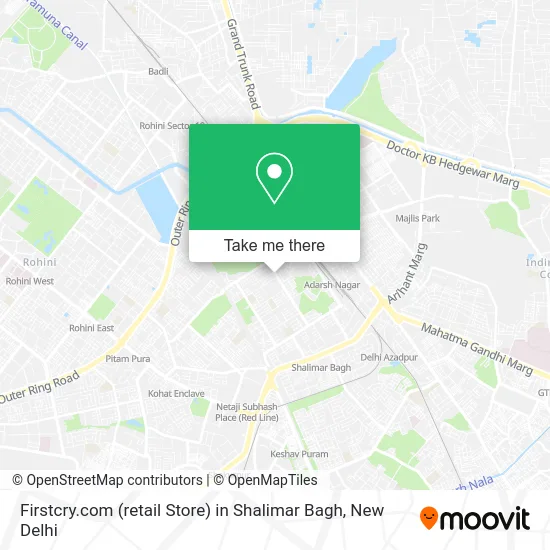 Firstcry.com (retail Store) in Shalimar Bagh map