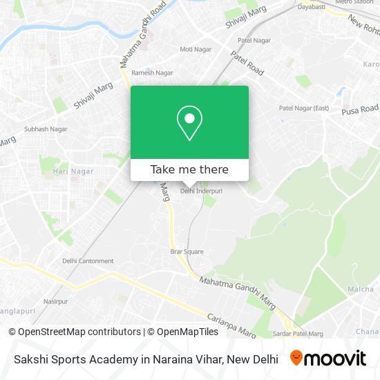 Sakshi Sports Academy in Naraina Vihar map