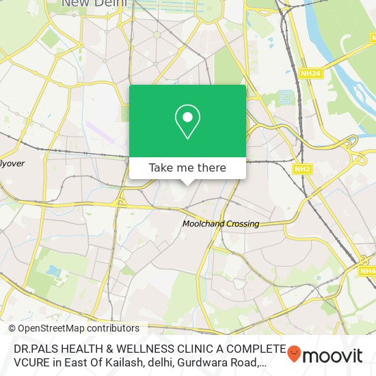 DR.PALS HEALTH & WELLNESS CLINIC A COMPLETE VCURE in East Of Kailash, delhi, Gurdwara Road, Wazir N map