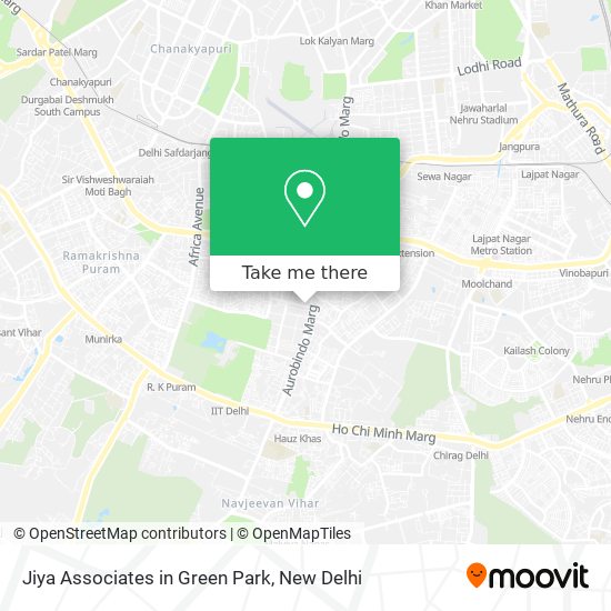 Jiya Associates in Green Park map