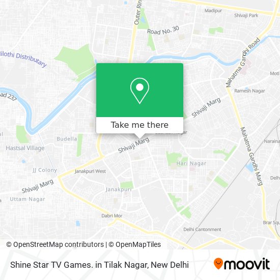 Shine Star TV Games. in Tilak Nagar map