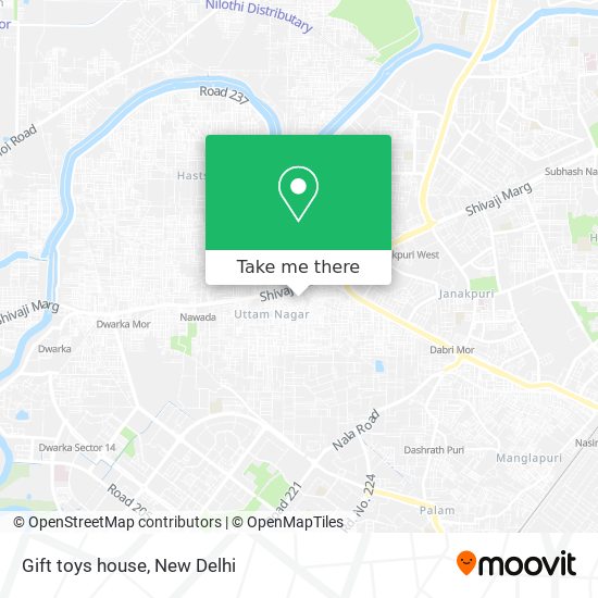 Gift toys house map