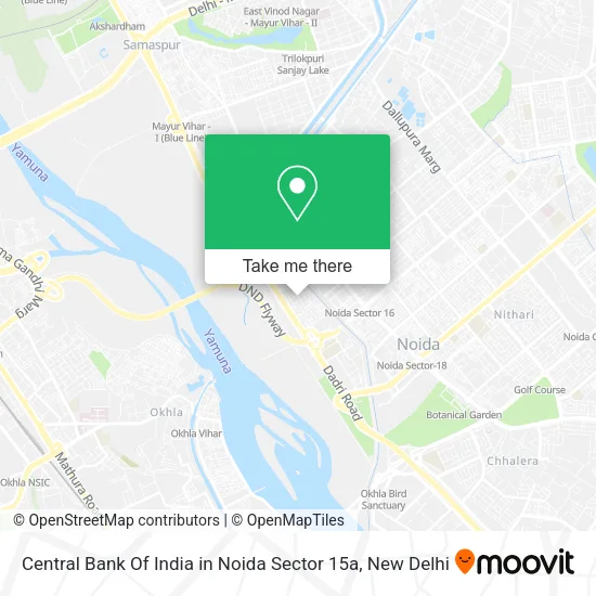 Central Bank Of India in Noida Sector 15a map
