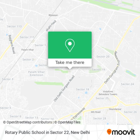 Rotary Public School in Sector 22 map