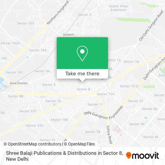 Shree Balaji Publications & Distributions in Sector 8 map