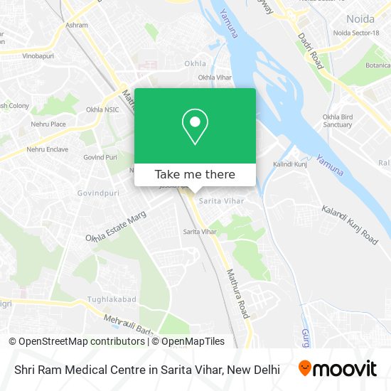 Shri Ram Medical Centre in Sarita Vihar map