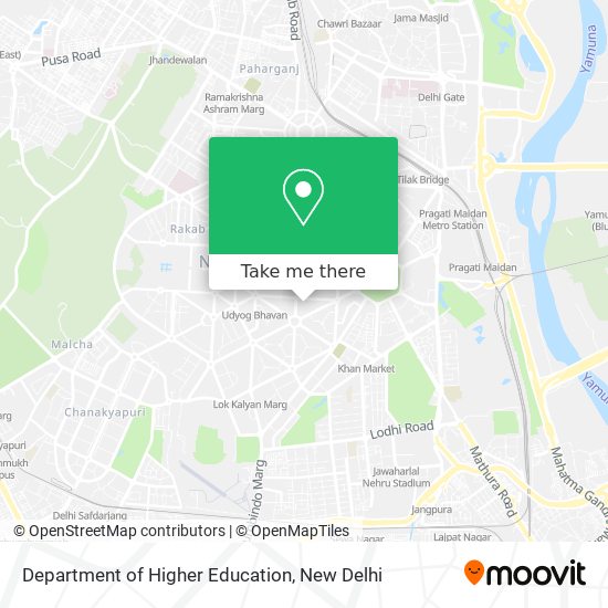 Department of Higher Education map