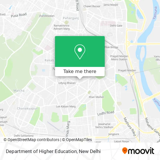 Department of Higher Education map