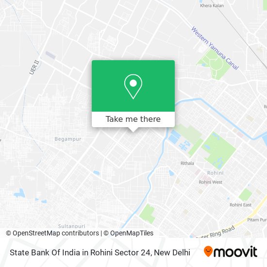 State Bank Of India in Rohini Sector 24 map