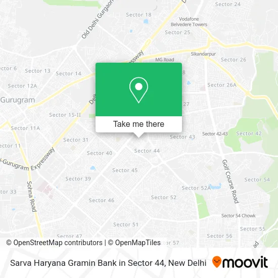 Sarva Haryana Gramin Bank in Sector 44 map