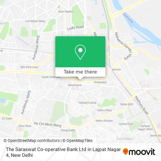 The Saraswat Co-operative Bank Ltd in Lajpat Nagar 4 map