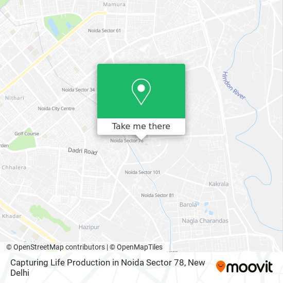 Capturing Life Production in Noida Sector 78 map