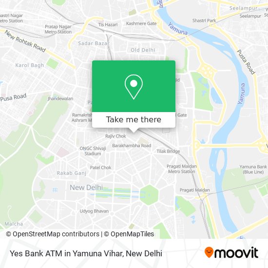 Yes Bank ATM in Yamuna Vihar map