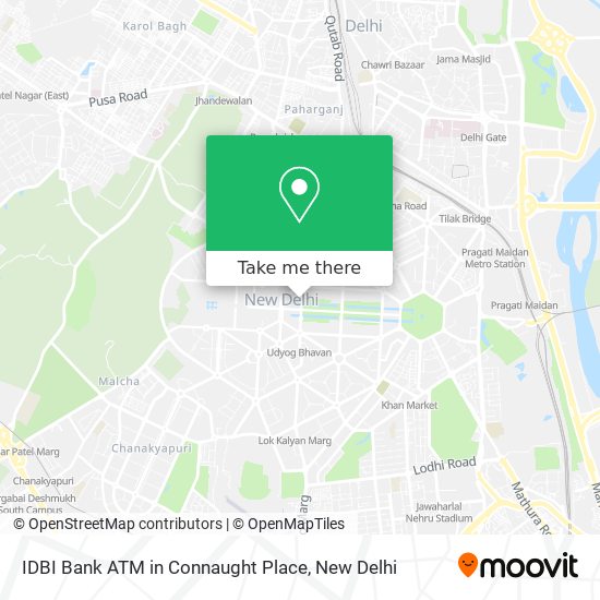 IDBI Bank ATM in Connaught Place map