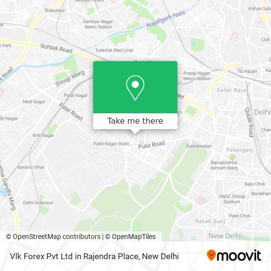 Vlk Forex Pvt Ltd in Rajendra Place map