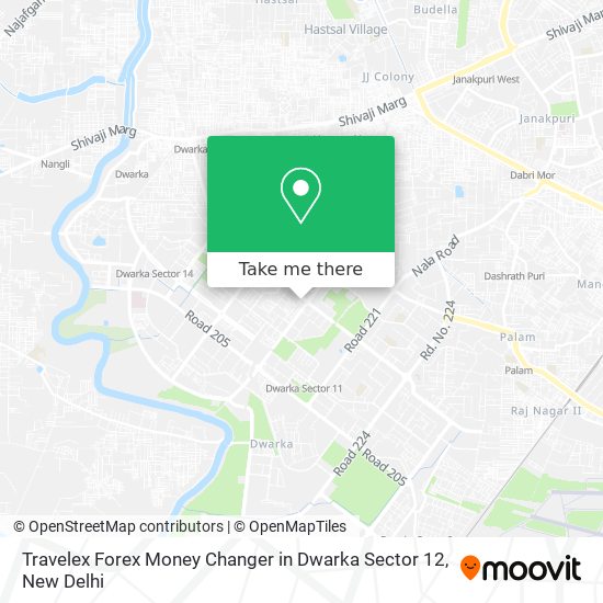 Travelex Forex Money Changer in Dwarka Sector 12 map