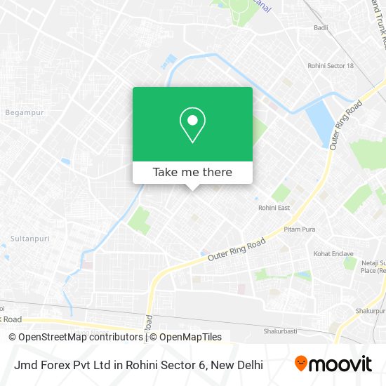 Jmd Forex Pvt Ltd in Rohini Sector 6 map