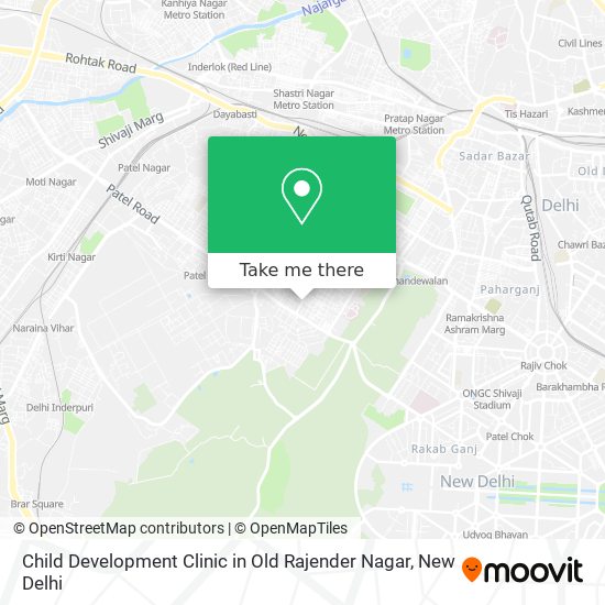 Child Development Clinic in Old Rajender Nagar map