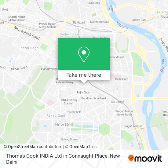 Thomas Cook INDIA Ltd in Connaught Place map