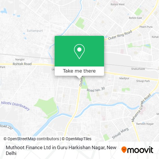 Muthoot Finance Ltd in Guru Harkishan Nagar map