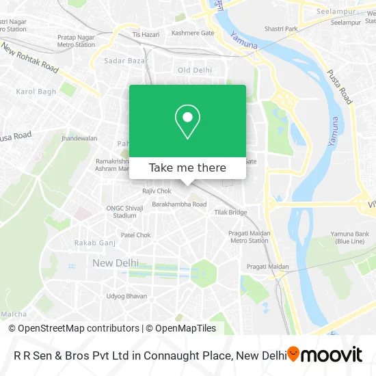 R R Sen & Bros Pvt Ltd in Connaught Place map