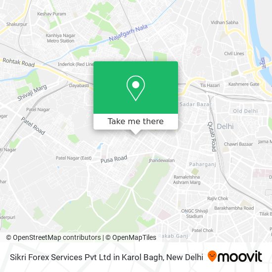 Sikri Forex Services Pvt Ltd in Karol Bagh map