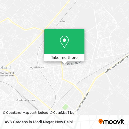 AVS Gardens in Modi Nagar map