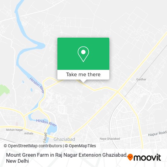 Mount Green Farm in Raj Nagar Extension Ghaziabad map