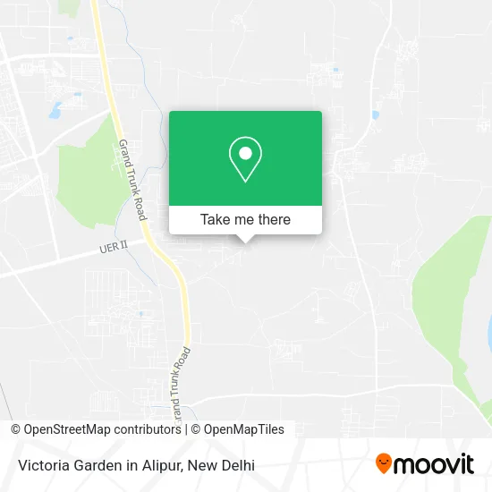Victoria Garden in Alipur map