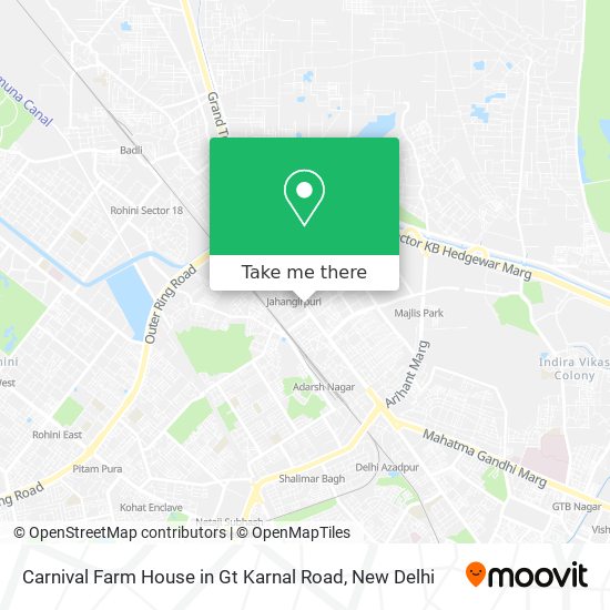 Carnival Farm House in Gt Karnal Road map