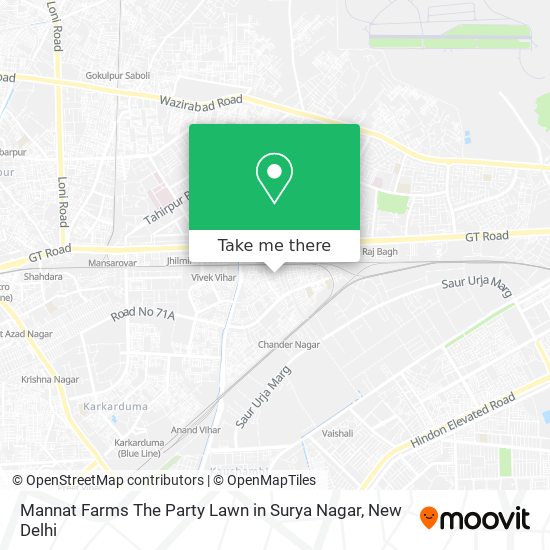 Mannat Farms The Party Lawn in Surya Nagar map