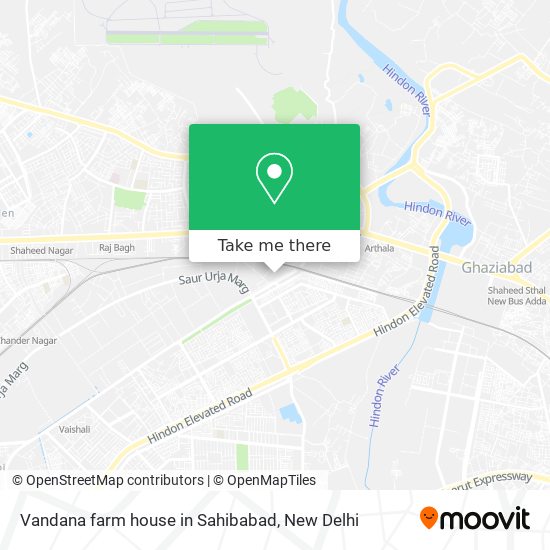 Vandana farm house in Sahibabad map