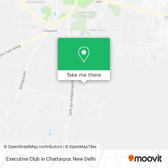 Executive Club in Chattarpur map