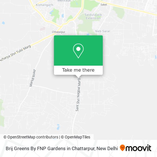 Brij Greens By FNP Gardens in Chattarpur map