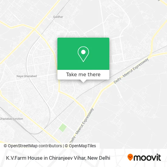 K.V.Farm House in Chiranjeev Vihar map