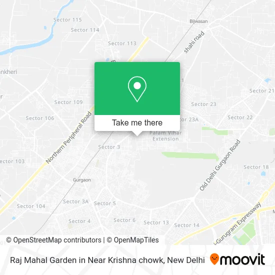 Raj Mahal Garden in Near Krishna chowk map