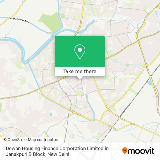 Dewan Housing Finance Corporation Limited in Janakpuri B Block map