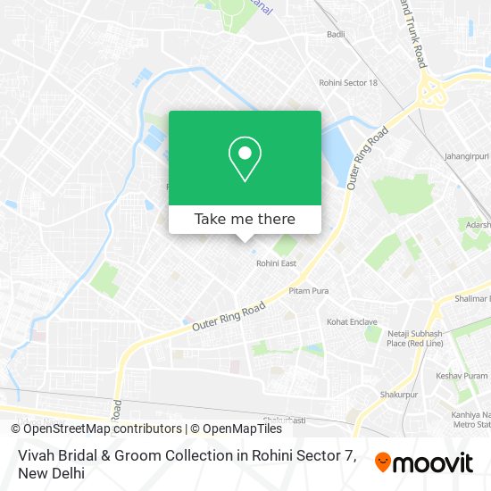 Vivah Bridal & Groom Collection in Rohini Sector 7 map