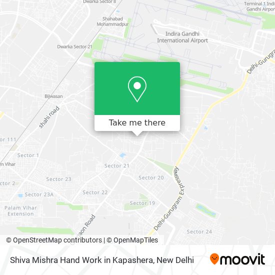 Shiva Mishra Hand Work in Kapashera map