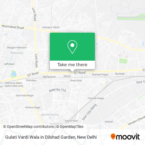 Gulati Vardi Wala in Dilshad Garden map