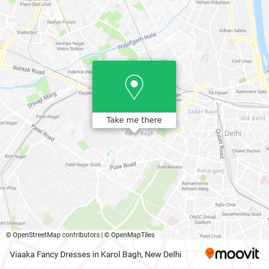 Viaaka Fancy Dresses in Karol Bagh map