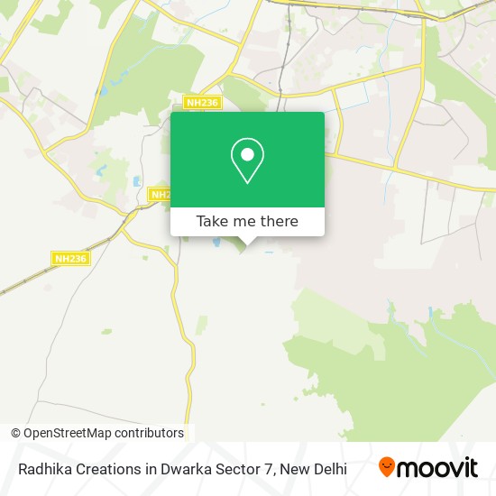 Radhika Creations in Dwarka Sector 7 map