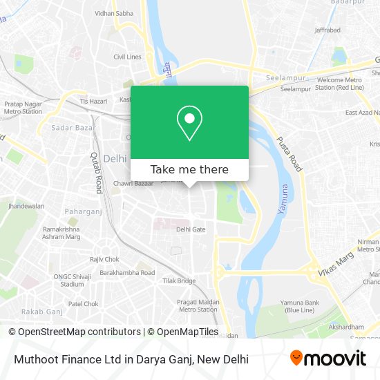 Muthoot Finance Ltd in Darya Ganj map