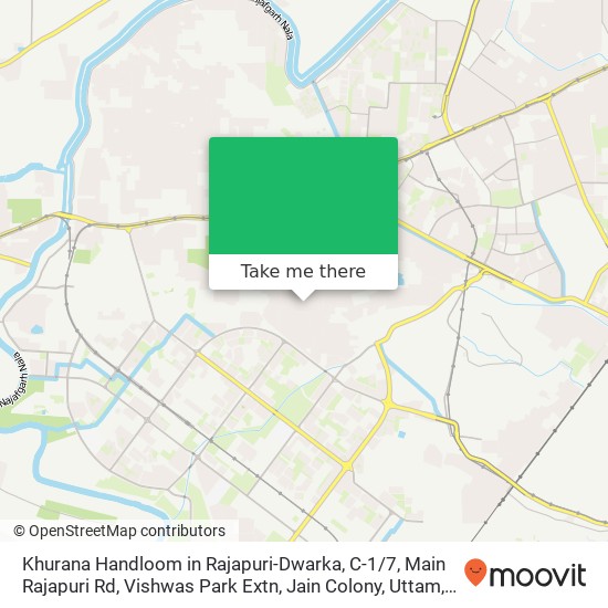 Khurana Handloom in Rajapuri-Dwarka, C-1 / 7, Main Rajapuri Rd, Vishwas Park Extn, Jain Colony, Uttam map