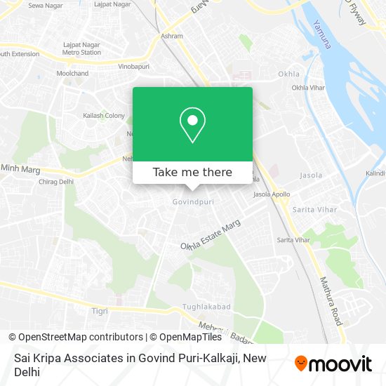 Sai Kripa Associates in Govind Puri-Kalkaji map